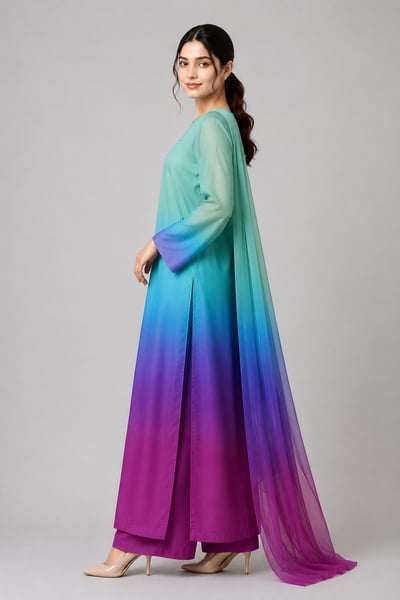 Gulah - Aurora Boat-Neck Maxi Panel Suit - view 2