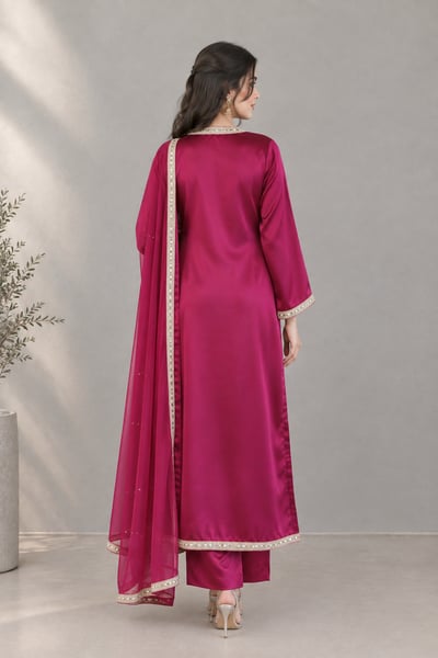 Ambgul - Silk Long Shirt 2-Piece Suit - view 3