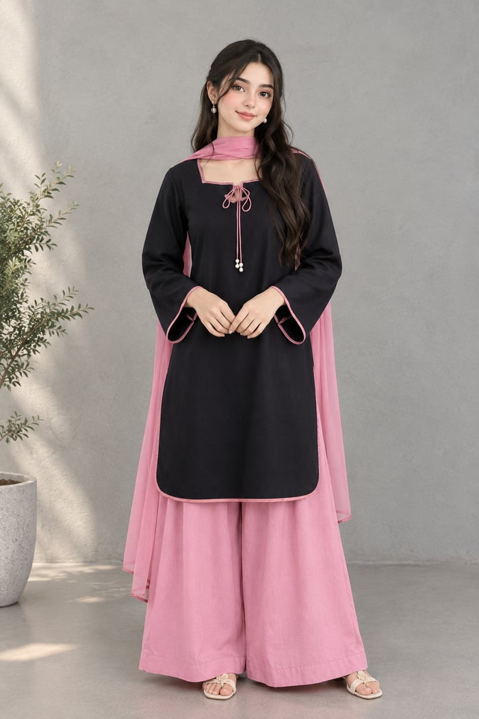 Hawwa - Green Parrot 3-Piece Linen Dress